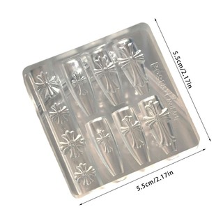 Bộ khuôn silicon cao cấp cho móng tay hình Thánh Giá - Linh hoạt và chính xác trong tạo mẫu