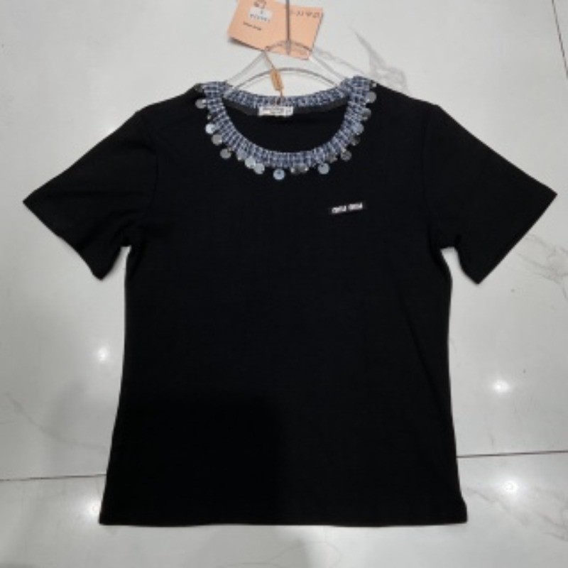 Áo thun Cotton nguyên chất cổ tròn mới dành cho nữ