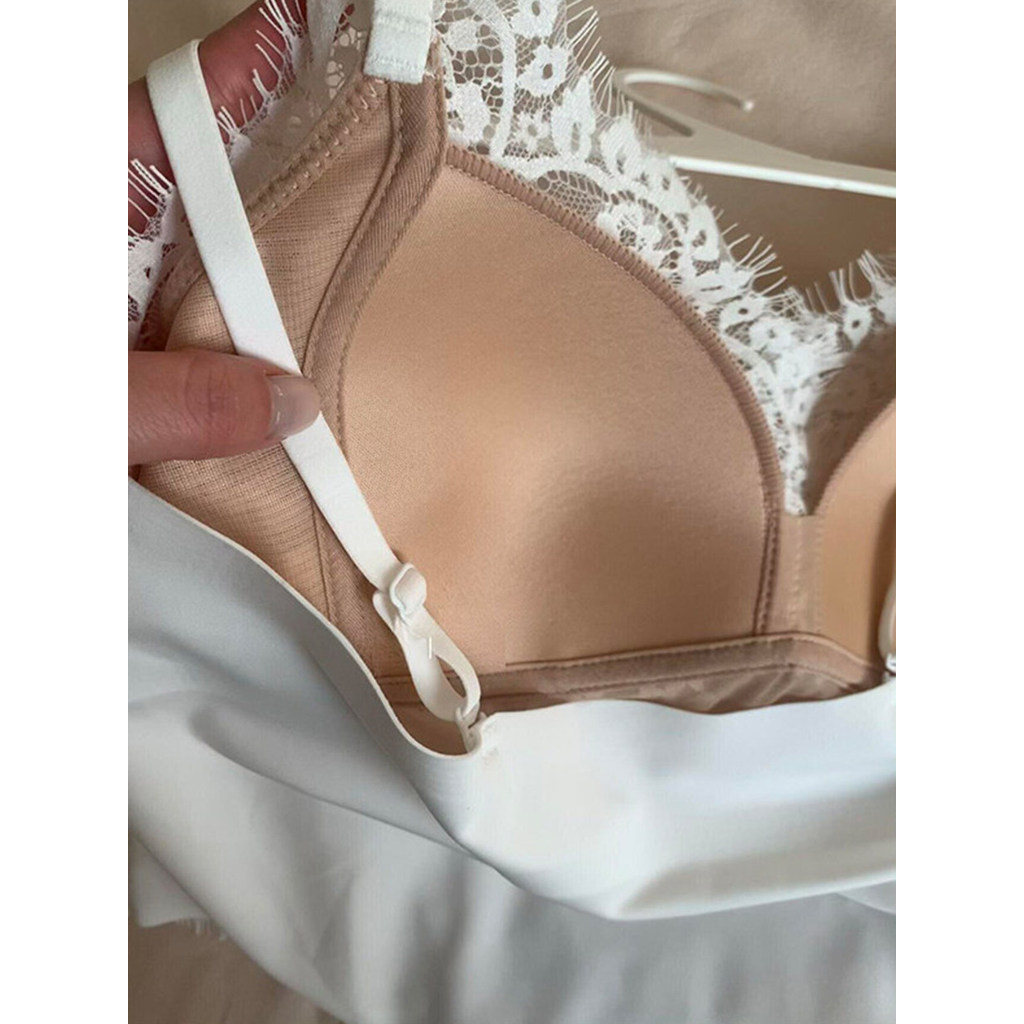 Lông Mi Gợi Cảm Ren Camisole Nữ Bên Ngoài Mặc Đẹp Lưng Một Có Miếng Lót Ngực