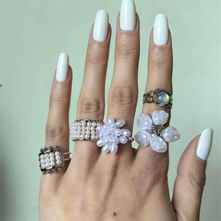 Vòng Xếp Chồng Handmade Hoa Mở, Thiết Kế Phù Hợp