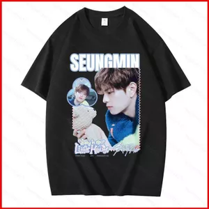 Áo thun quà tặng Stray Kids - Stay In Our House (Lee Know, I.N., SEUNGMIN)