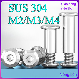Đinh tán inox, đinh tán vặn ren inox 304 đầu lục giác  M2 / M3 / M4 【 JYD-ZZ-Z】