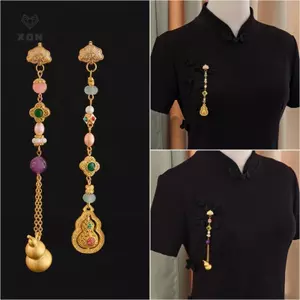 Thắt lưng mặt dây chuyền ngọc bích phong cách cổ xưa cho Hanfu và Cheongsam - Mina