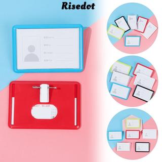 Hộp đựng thẻ RISEDOT đa chức năng có kẹp Pin Thẻ tên Trường học Văn phòng Thẻ tín dụng ngân hàng