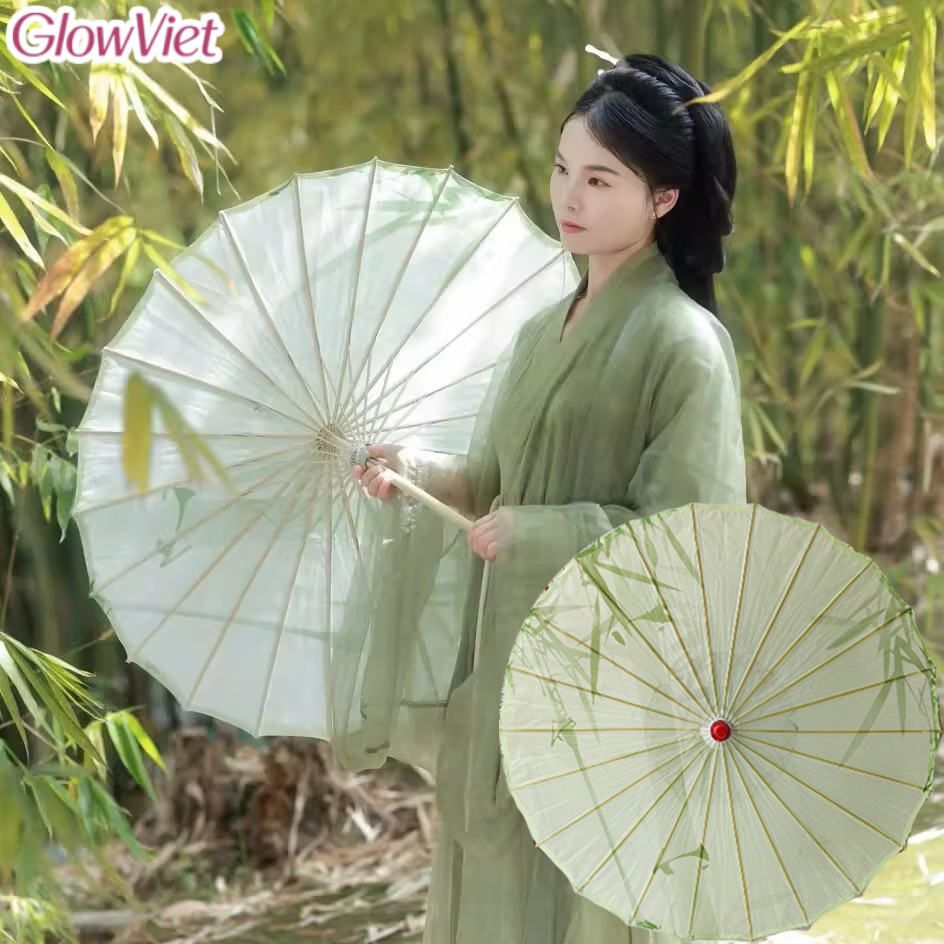 Dù Giấy Cổ Điển Nan Tre, Chắc Chắn,phong cách Trung Hoa,Qipao,Chụp ảnh Cưới, Biểu Diễn Múa - Handmade Tinh Tế