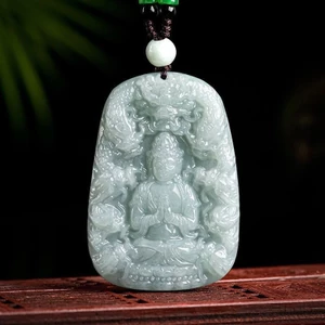 Mặt dây chuyền nam bằng jadeware với thiết kế cửu long quan sang trọng