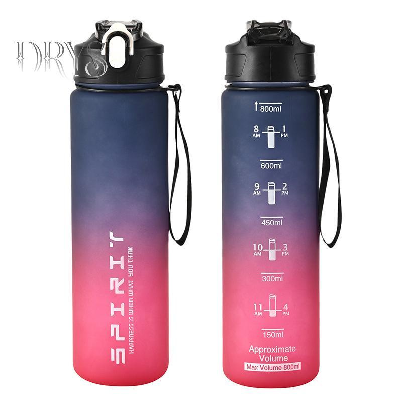 Bình Nước Thể Thao 800ml/28oz Chống Rò Rỉ, Nhiều Màu Sắc - Phù Hợp Cho Du Lịch và Tập Gym
