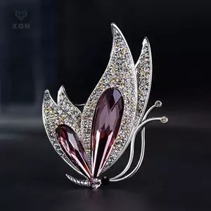 Trâm Cài Áo Pha Lê Kim Cương Giả Hình Bướm - Quà Tặng Thời Trang Cho Nữ