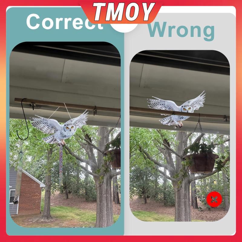 TMOY Chống Thấm Nước Chim Scarer Mô Phỏng Cú Đuổi Chim Kiểm Soát Dịch Hại Nhân Tạo Bù Nhìn Có Phản Quang TMOY