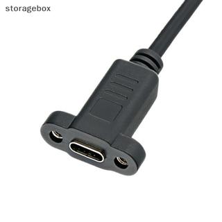 [Hộp lưu trữ] 1 Chiếc Bảng Điều Khiển Gắn Type-C USB-C Cáp Nối Dài Nam Sang Nữ Có Lỗ Vít Lo Cáp Kết Nối 0.3 / 0.5 / 1 / 1.5 Mét Đẹp