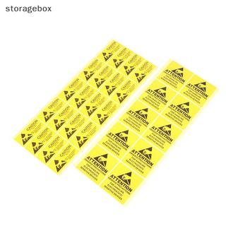 [Hộp lưu trữ] 40 Cái Nhãn cảnh báo dính Stiy Stier Thận trọng Thiết bị nhạy cảm tĩnh điện ESD Đẹp