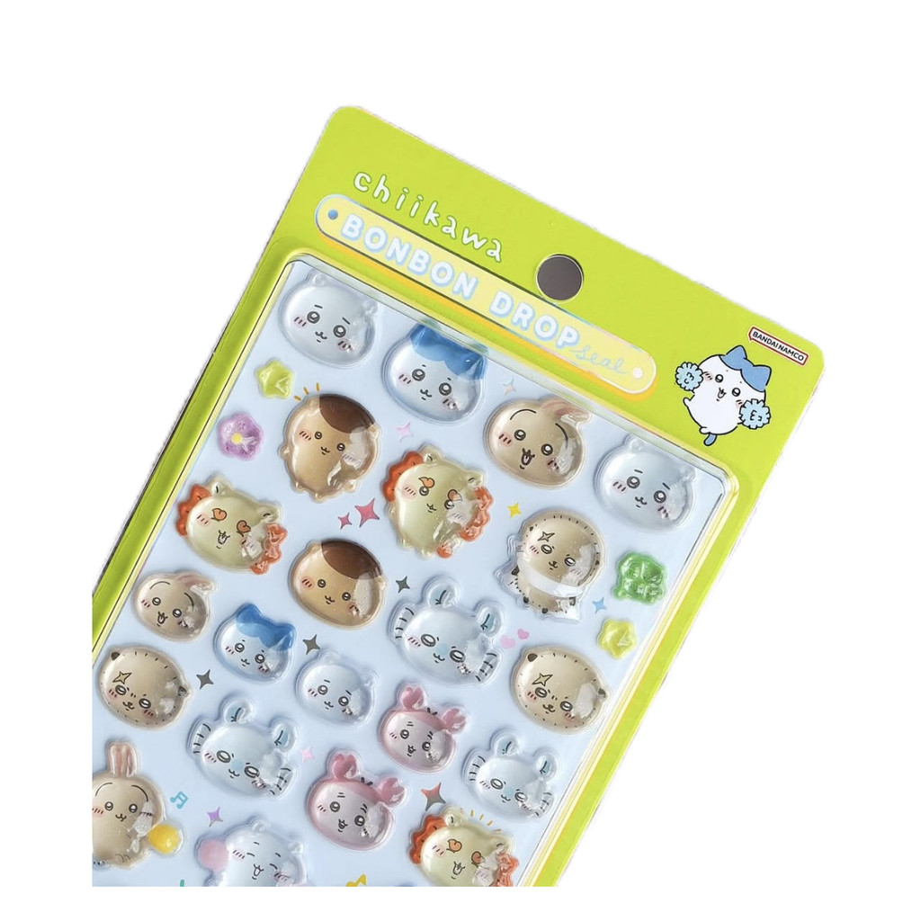 Decal 3D Pha Lê Chiikawa Hình Khối – Sticker Điện Thoại Usagi Momonga Đáng Yêu, Keo Dán Cao Cấp