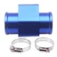 Ống nối nhiệt độ LACYESUK, Cảm biến nhiệt độ nước động cơ 28mm, Bộ chuyển đổi ống Đồng hồ đo nhiệt độ nước bằng nhôm chống oxy hóa màu xanh lam Đồ dùng đa năng