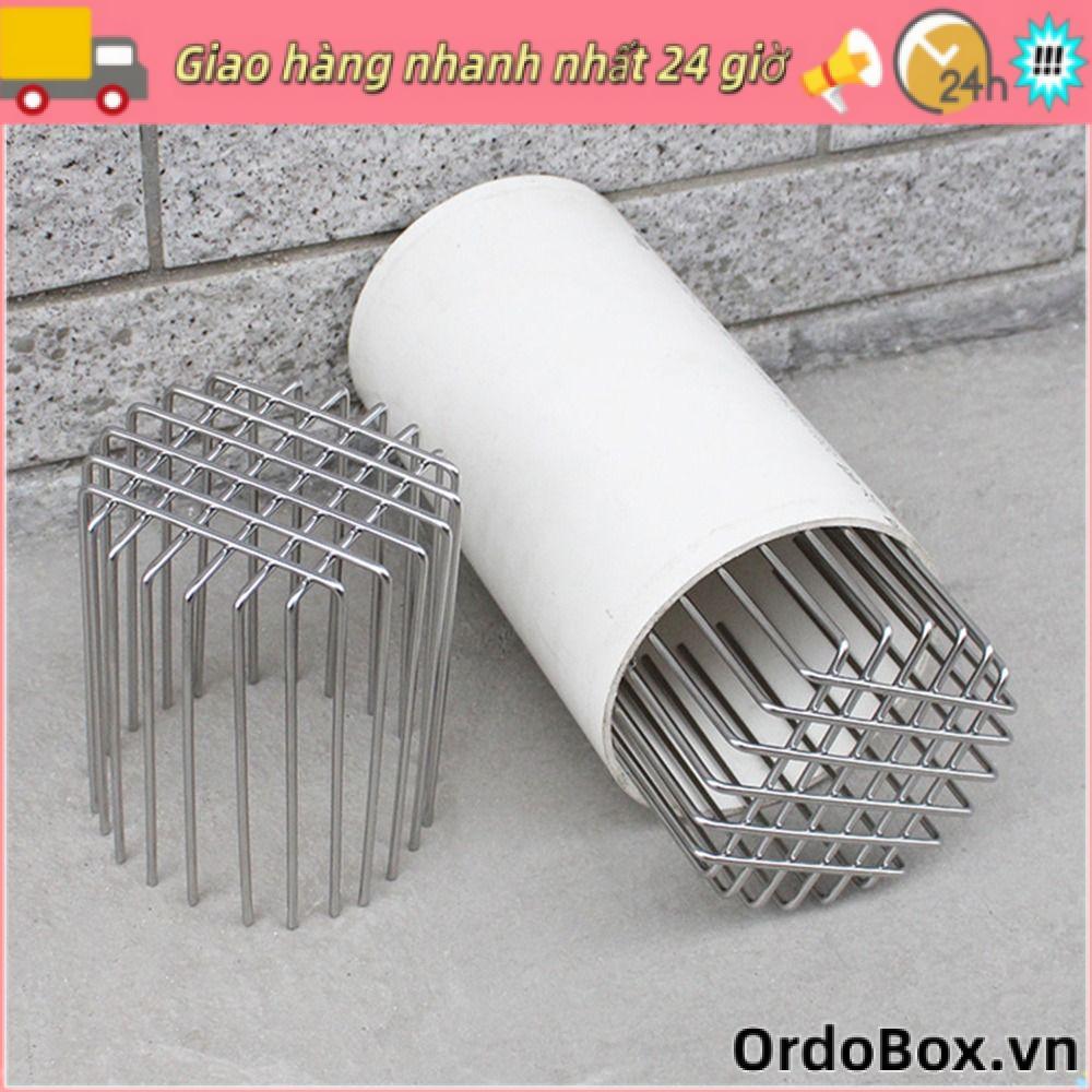 Ống thoát nước sàn ban công ORDOBOX, thép không gỉ, dịch chuyển lớn, nắp tròn chống tắc