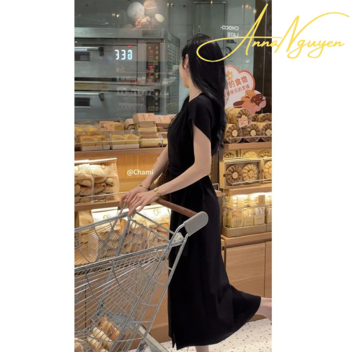 Oder-Váy Thiết Kế Hàn Quốc, Váy Xẻ Tà Tôn Dáng, Váy Thời Trang Mẫu Mới Mùa Hè, Váy Tôn Dáng Sành Điệu