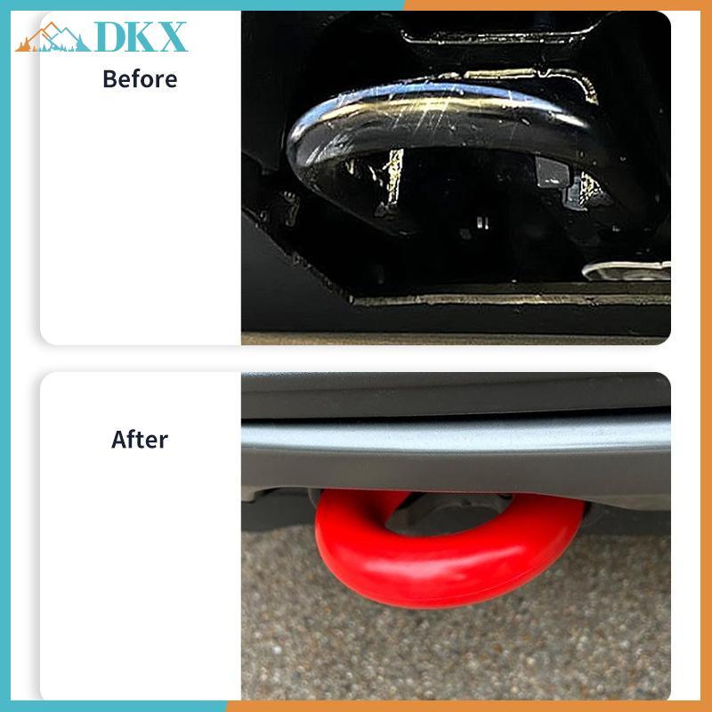 DKX 1 Cặp Ô Tô Phụ Kiện Ngoại Thất D-Ring Móc Kéo Tay Cho F150 2004-2024 Red D Ring Kéo Móc Tay áo.
