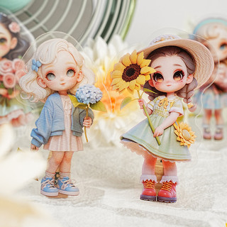 ENWEI 10 Chiếc [Dòng Cô Gái Dễ Thương] Nhãn Dán PET Chủ Đề Cô Gái Dễ Thương Phong Cách Hoạt Hình Cho Tạp Chí Cắt Gác Đế Trang Trí Đồ Dùng Người Lập Kế Hoạch Trang Trí Nhà Thoải Mái