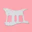 PICKGUARD 3PLY SCRATCH PLATE CHO Strat STRATOCASTER GUITAR 11 HOLE TRẮNG