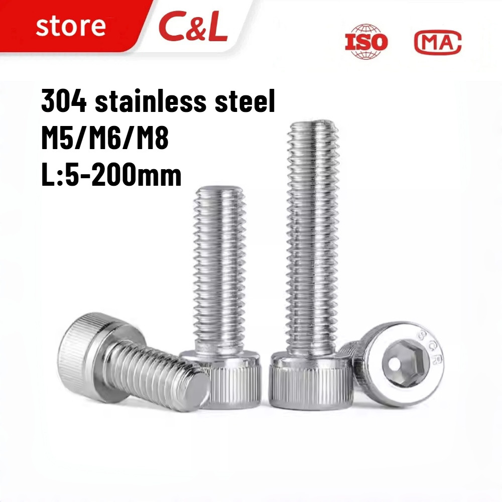 Bulong lục giác đầu trụ Inox 304 / Ốc lục giác inox 304 M5 / M6 / M8 ...