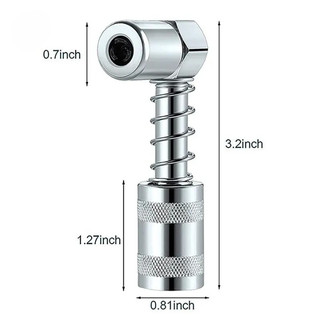 Đầu nối bơm mỡ 90 độ chuyên nghiệp phụ kiện bôi trơn tự động, Khớp Vòi Phun, Khớp Nối 90°, Công Cụ Lắp Ráp Mỡ