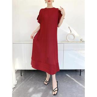 Váy Xếp Ly Miyake Mùa Hè Cho Nữ, Phong Cách Mới Với Thiết Kê Váy Xòe Tay Niche