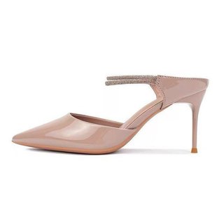 Giày cao gót nữ mũi nhọn Stiletto Slip-On Kim cương giả