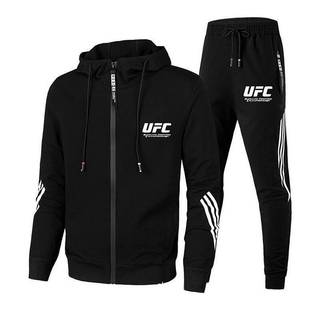 2026 UFC Fall New Fashion Leisure Hooded Sweater Set Simple Men's Suit ATV6
