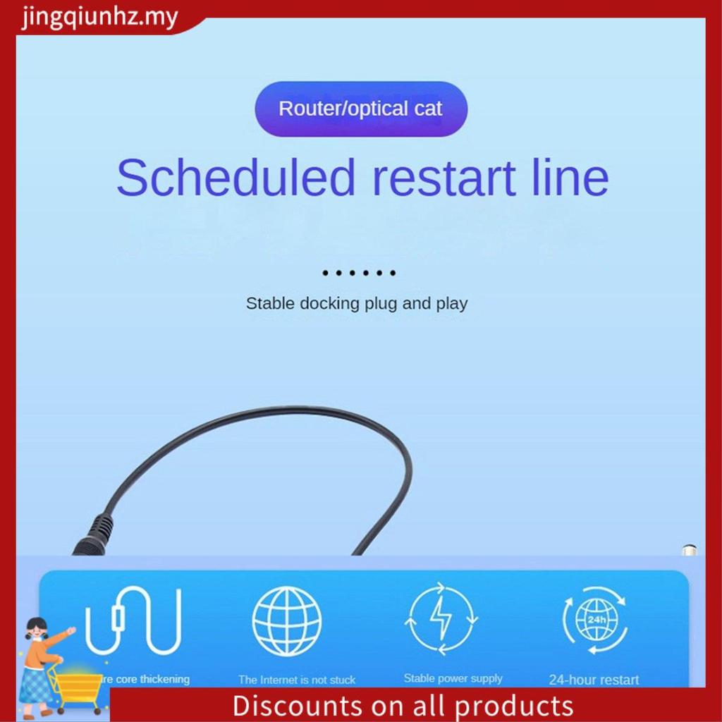 24 Giờ Tự Động Khởi Động Lại Router Định Tuyến Hẹn Giờ Đặt Lại Công Cụ DC Power Manager 1 Chiếc Trắng