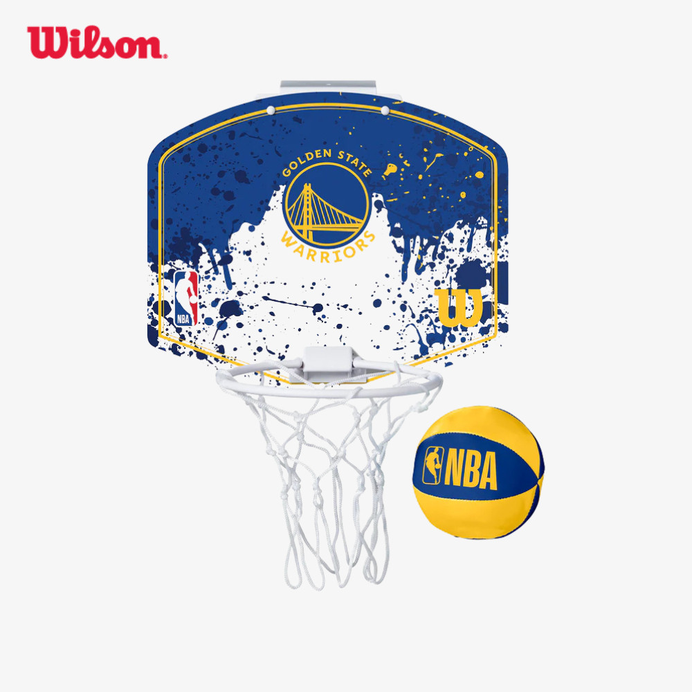 Wilson NBA Golden State Warriors Mini Hoop Bộ Bóng Rổ Mini Golden State Warriors WTBA1302GOL