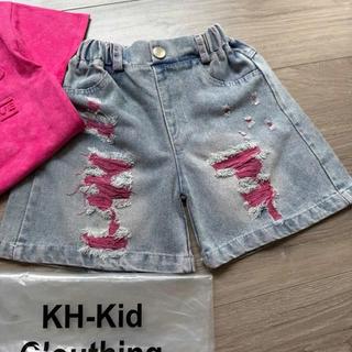 S129-[tomnaukids] Set áo cộc tay phối quần Jean cho bé gái size từ 8-36Kg