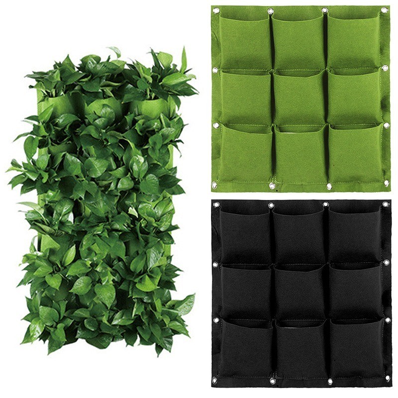Túi Trồng Cây Treo Tường Tháp Xanh 7 Đến 64 Hốc Vải Địa Siêu Bền Tiết Kiệm Diện Tích, Độ Bền 5 Năm