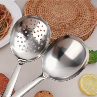 1 / 2 / 3 / 5 Chiếc Thìa Phục Vụ Bằng Thép Không Gỉ / Muỗng Thực Phẩm Ăn Súp Thìa Cơm