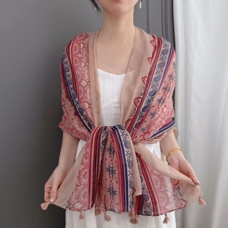 Khăn lụa mỏng cao cấp cho nữ, chống nắng dùng khi đi biển và du lịch mùa hè