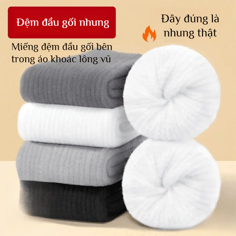 Đai đầu gối cashmere siêu ấm mùa đông, dài, cho người cao tuổi/viêm khớp