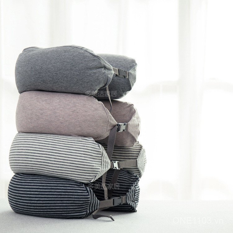 Muji Gối Cổ Quà Tặng Mua Gối Hạt Đa Năng Hàng Du Lịch Gối Ngủ Gối Nằm Gối Gối Ngủ Gối UGNS