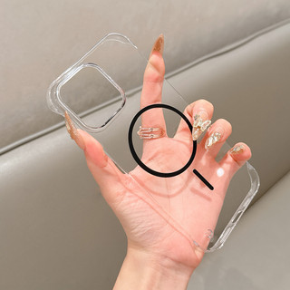 Ốp Điện Thoại Trong Suốt HD Không Khung Siêu Mỏng Cho iPhone 17 15 14 16 Plus 13 12 11 Pro Max Air Wireless Charge PC Cover