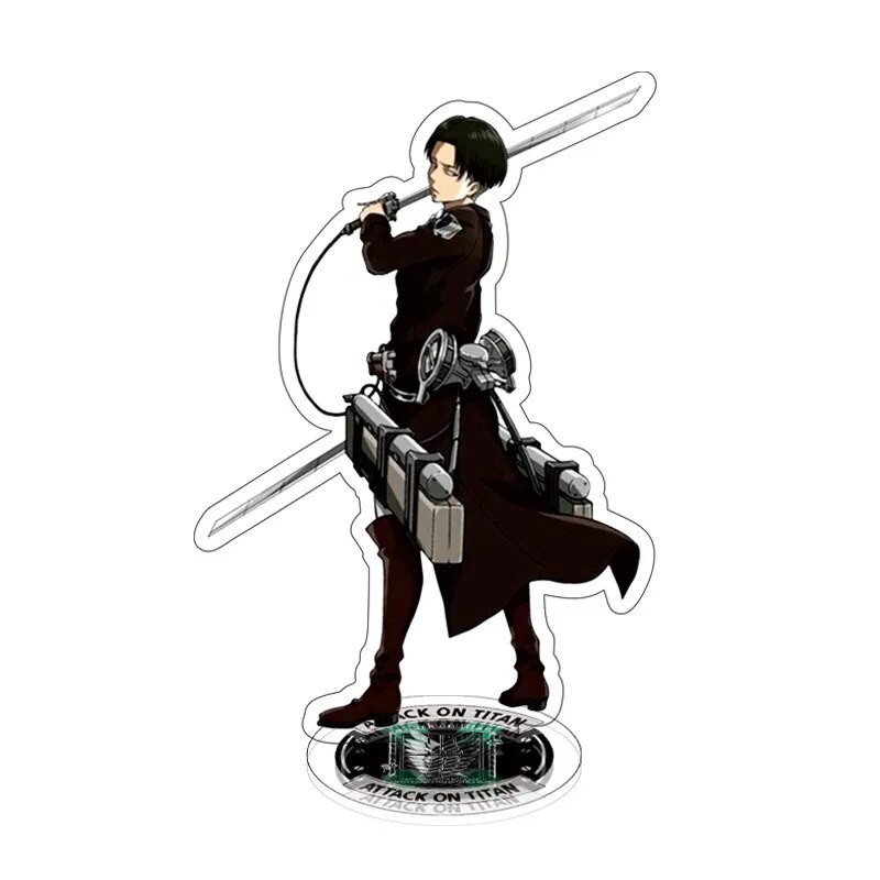 Mô hình Standee Anime Attack on Titan Acrylic Shingeki No Kyojin Levi Ackermam Phụ kiện trang trí để bàn góc học tập