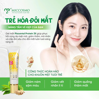 Kem chăm sóc chuyên sâu vùng mắt Miccosmo White Label Premium Placenta Eye Gel 30g