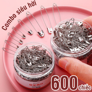 Kim băng cài áo set 80 chiếc, gồm size lớn vừa nhỏ, hợp kim bền chắc, dùng ghim quần áo và đồ thủ công