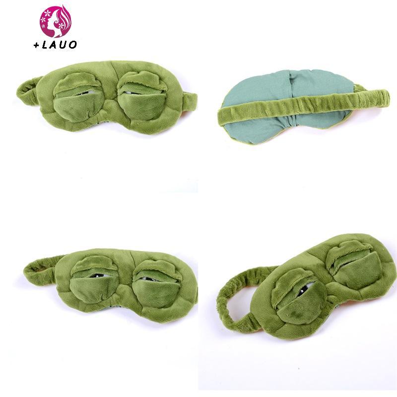 Springevenstar Ếch Buồn Ếch 3D Mắt Mặt nạ Ngủ Ngộ nghĩnh Còn Lại Ngủ Quà Tặng Vui Nhộn Springevenstar