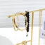 Giá đỡ trưng bày trang sức DAYBREAK, Giá lưu trữ vòng xoay mạ kim loại, Thiết kế thanh chữ T cao cấp Đế ổn định Vòng cổ Giá đỡ máy tính để bàn