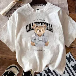 Áo Thun Bé Trai, Gấu Đẹp, 100% Cotton, Dễ Thoải, Tuổi Đa Dạng, Thanh Toán Nhận