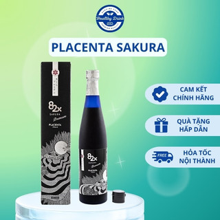 82X Placenta Sakura - Nước Uống Bản Cao Cấp Hỗ Trợ Cải Thiện Nám Sạm, Sáng Hồng Căng Bóng (500ml/chai)