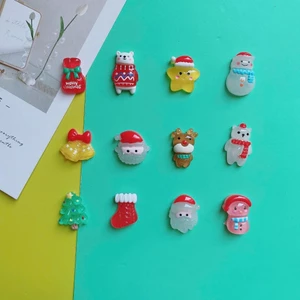 Set 12 Sticker/ Charm gắn dép Giáng sinh vui