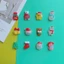 Set 12 Sticker/ Charm gắn dép Giáng sinh vui
