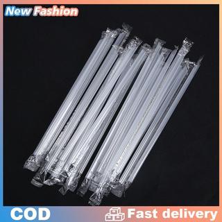 Sỉ 500 Ống Hút Nhựa Trân Châu Đầu Nhọn Trong Suốt DIY Ống hút nhựa nhỏ