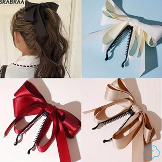 Đai vuốt tóc satin thiết kế nơ phong cách Hàn Quốc, màu trơn, tiện dụng cho việc làm đẹp và tạo kiểu tóc