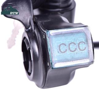 DTW Xe Đạp Ngón Tay Cái Tiết Lưu Có Công Tắc Nguồn Màn Hình LCD Công Tắc Tay Cầm Tay Cầm Thể Thao