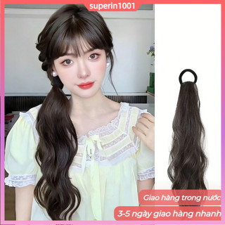 Micro Cuộn Tóc Giả Đuôi Ngựa Dây Tóc Kiểu Trung Quốc Mới Nhẹ Nhàng Thời Trang Tóc Giả Tổng Hợp(giao Hàng Địa Phương)