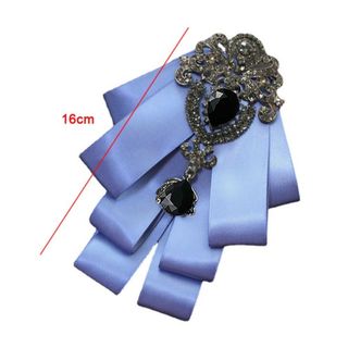 SEREIP Bowtie, Thắt Nơ Kim Cương Polyester, Phụ Kiện Trâm Cài Vải Pha Lê Cổ Hoa Phụ Kiện Nữ